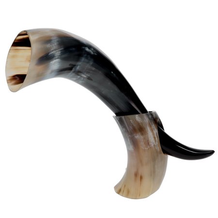 OLAFS ALE HOUSE Tankherd Bovine Horn 20oz with Stand GH2132HORN